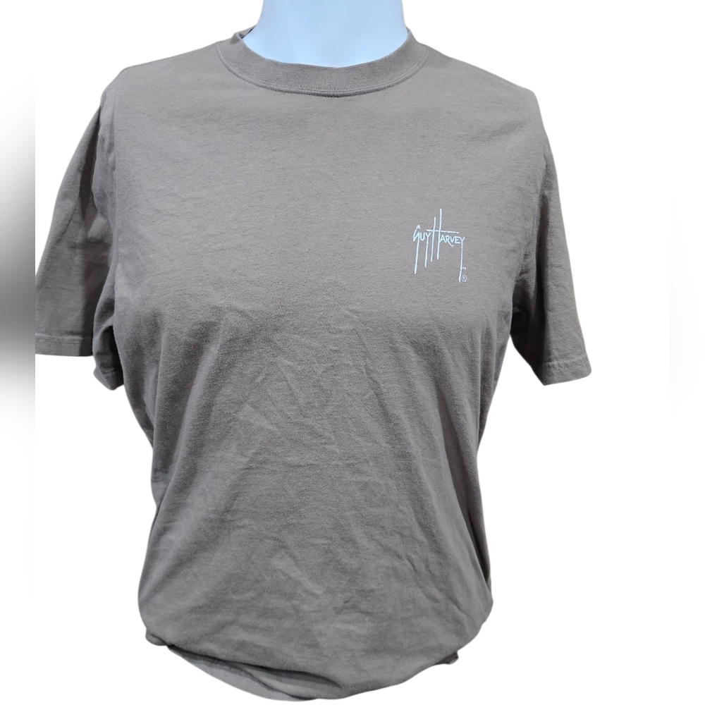Guy Harvey Men's Brown T-Shirt Size Medium